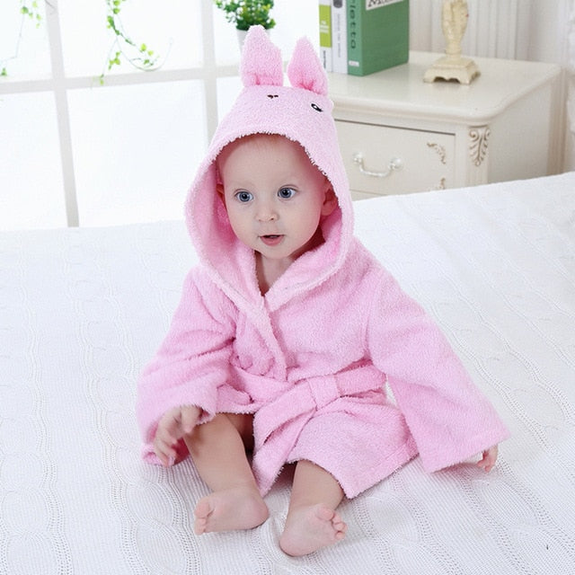 Hooded Bath Towel with Animal Design