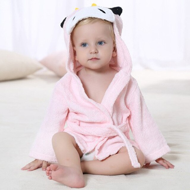 Hooded Bath Towel with Animal Design