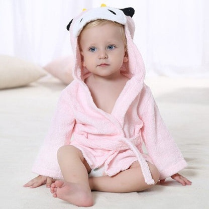 Hooded Bath Towel with Animal Design