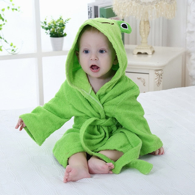 Hooded Bath Towel with Animal Design