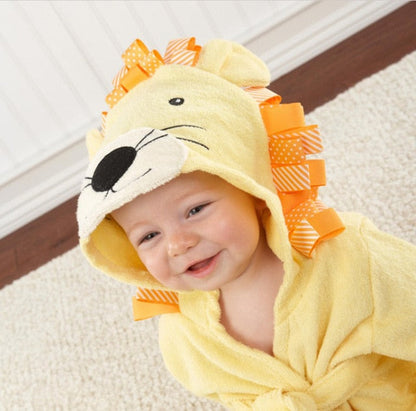 Hooded Bath Towel with Animal Design