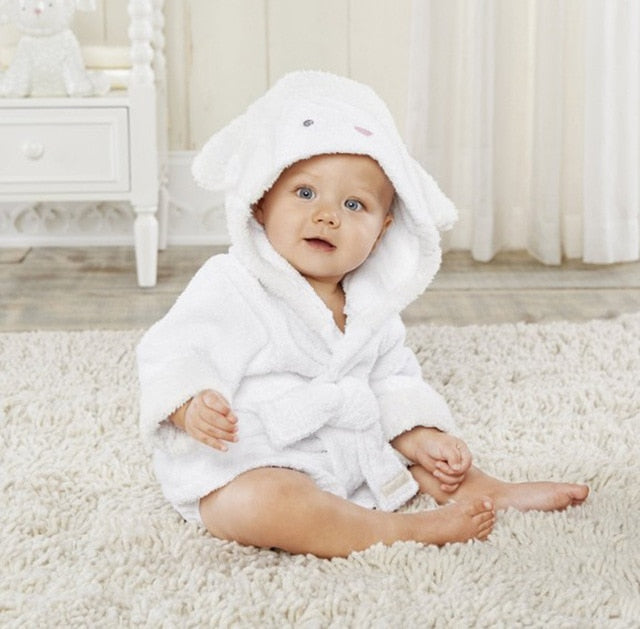 Hooded Bath Towel with Animal Design