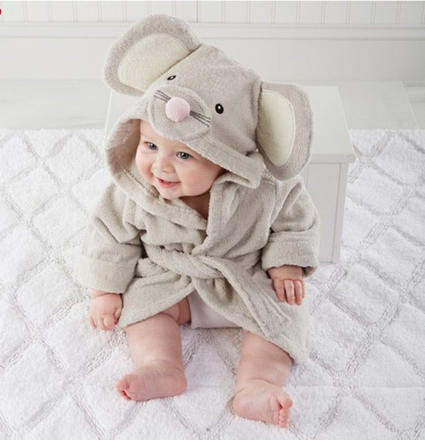Hooded Bath Towel with Animal Design