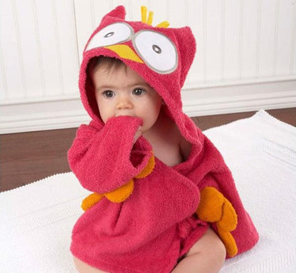 Hooded Bath Towel with Animal Design