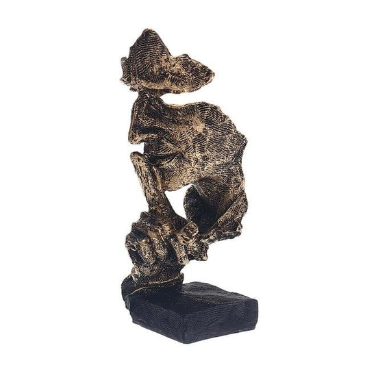 Abstract Gold Sculpture – Modern Scandinavian Design "NordicLine