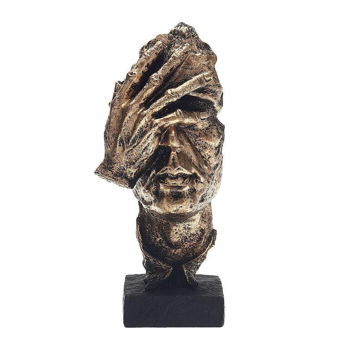 Abstract Gold Sculpture – Modern Scandinavian Design "NordicLine