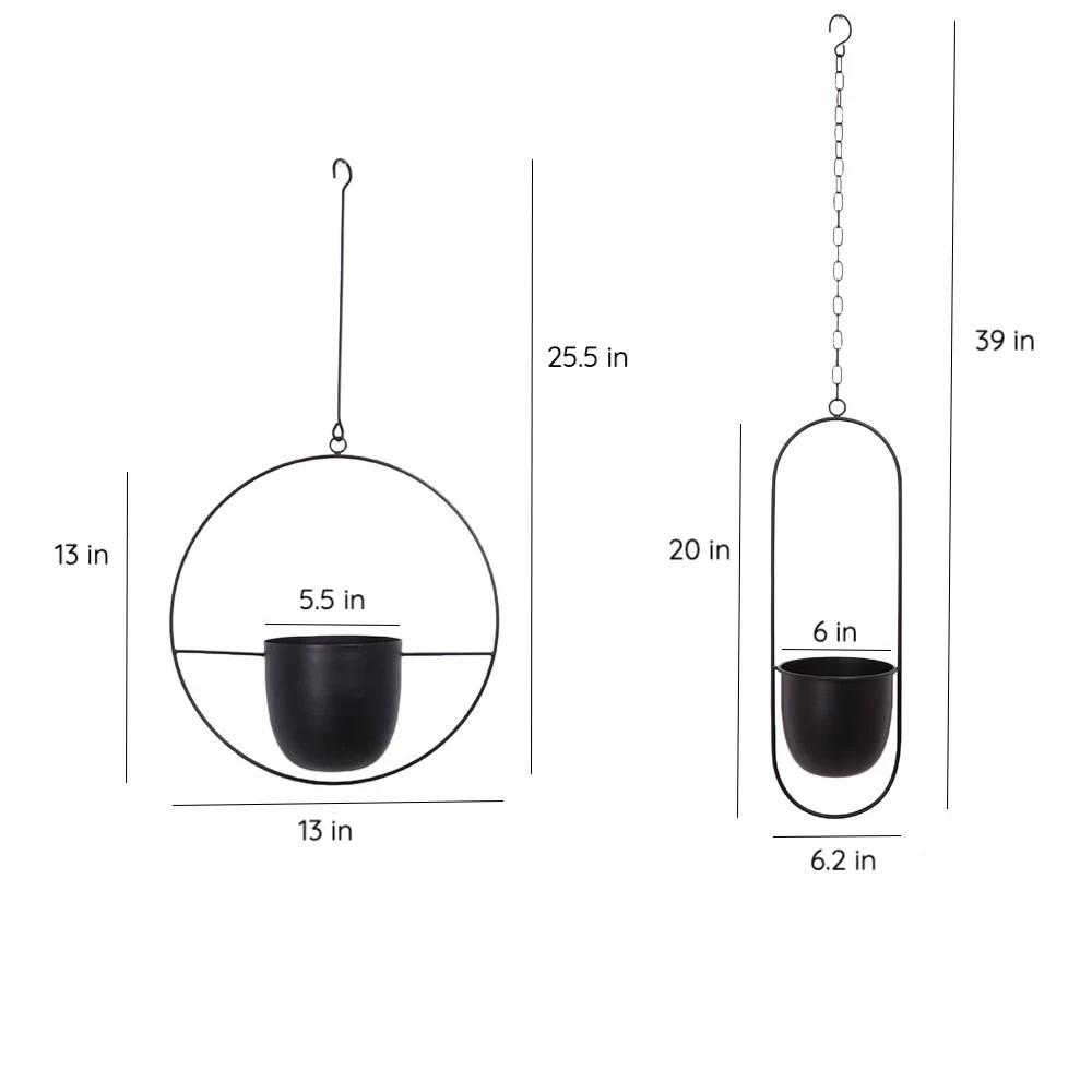 Elegant Metal Plant Holder for Wall or Ceiling – FloraFrame