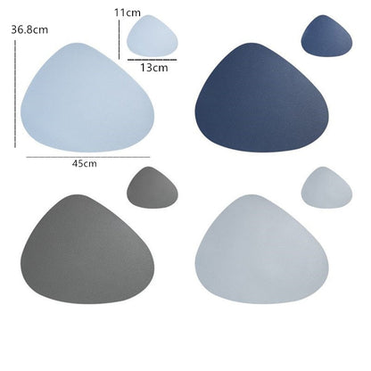 Vibrant Triangle Table Mat and Coaster Collection