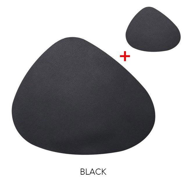 Vibrant Triangle Table Mat and Coaster Collection