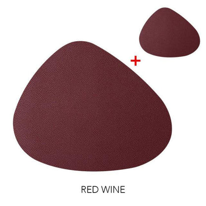 Vibrant Triangle Table Mat and Coaster Collection