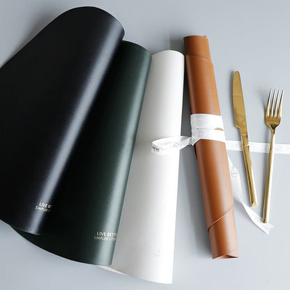 Chic Triangle Placemats with Coasters - Set of 4