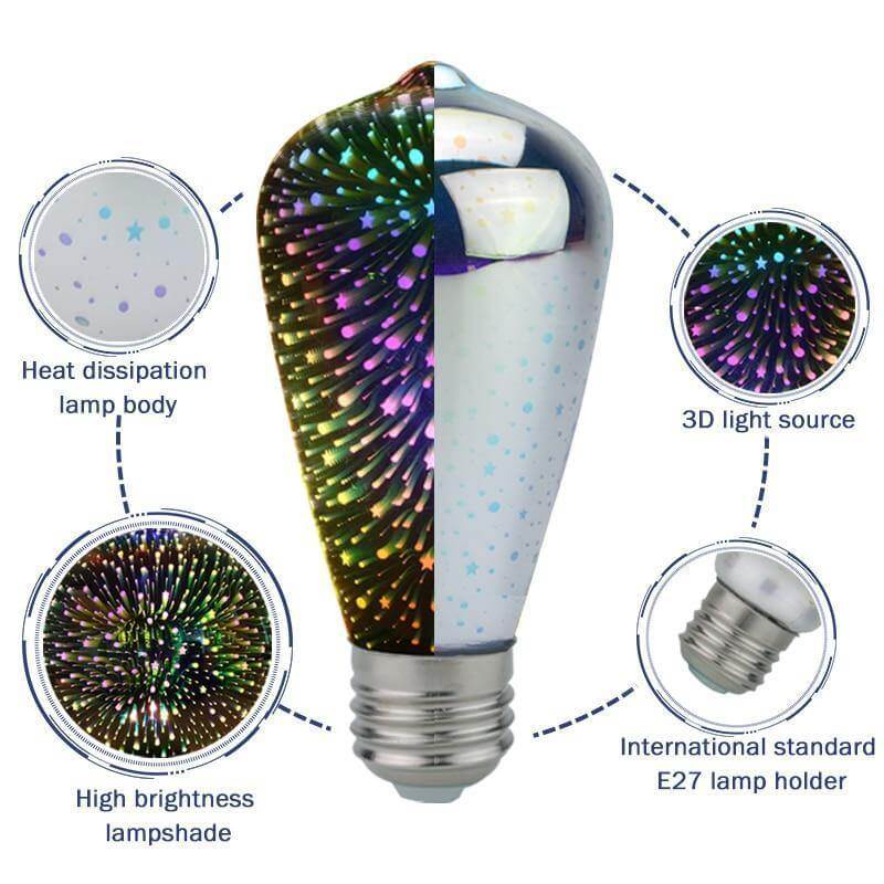 Colourful 3D LED Decorative Lamp