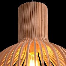 Ceiling Light with Wood Finish – Geometric Pendant Design