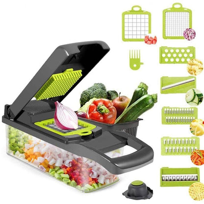 Versatile 6-in-1 Vegetable and Fruit Chopper with Storage Case