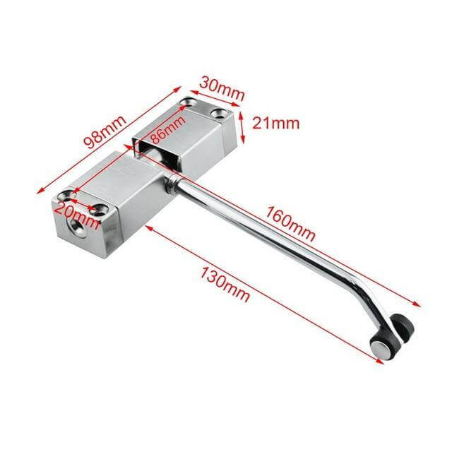 Automatic Door Hinge in Adjustable Stainless Steel