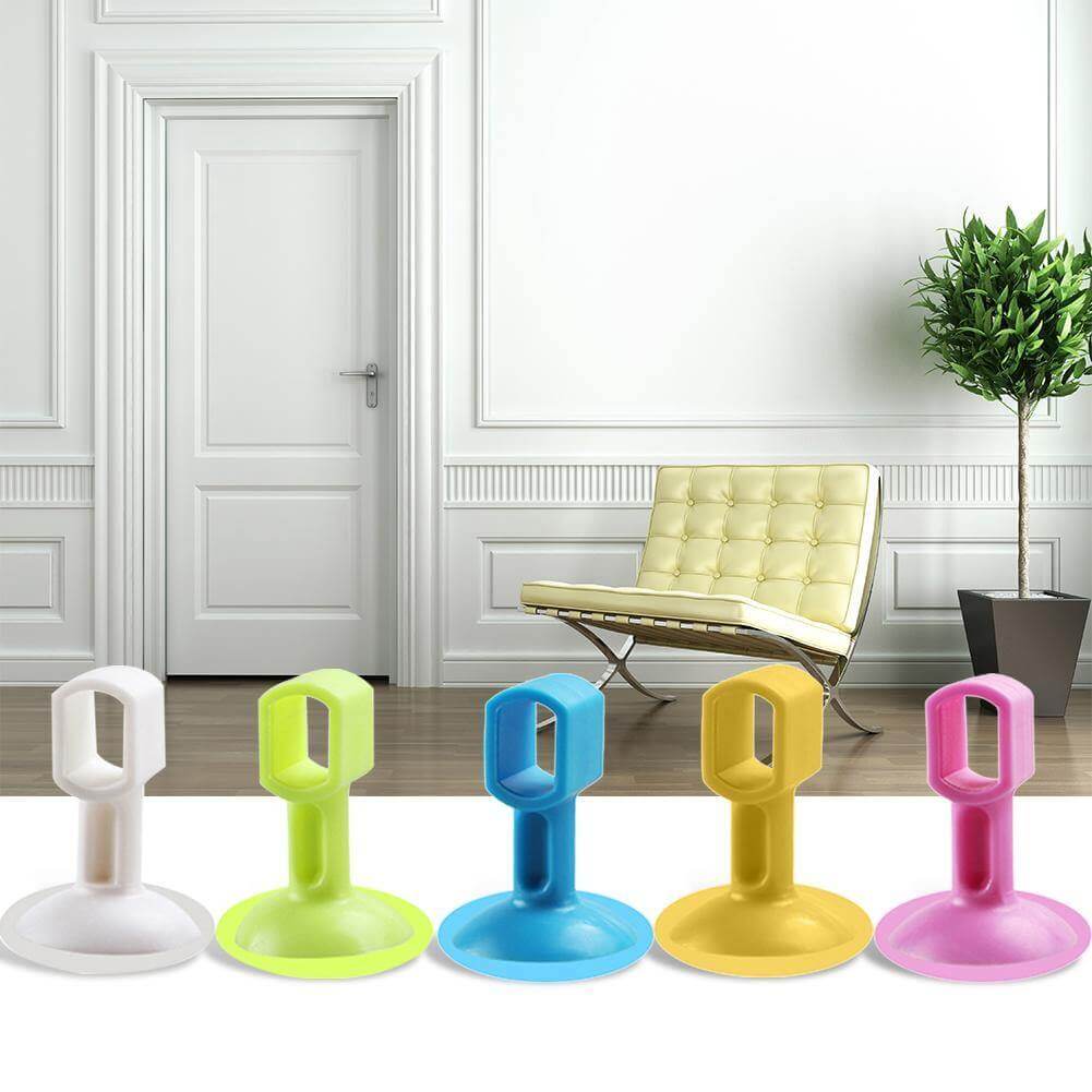 10-Pack Eco-Friendly Silicone Door Stoppers | SafeGuard