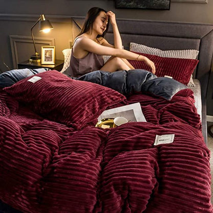Luxurious Soft Velvet Bedding Set | Cozy & Easy Care for Comfort