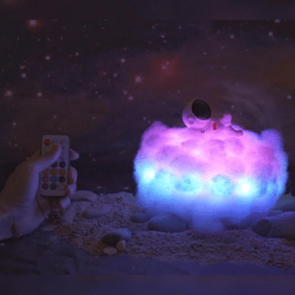 Colorful Cloud Night Light – Astronaut Design