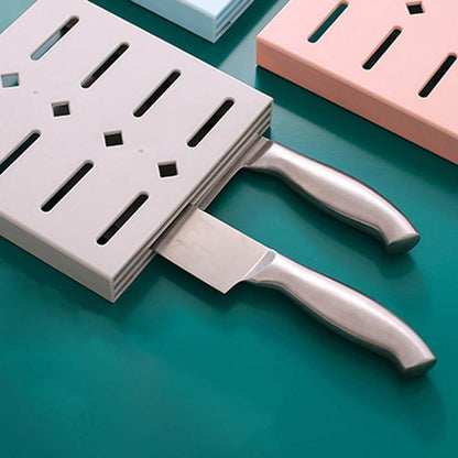 2-Pack Wall-Mounted Pastel Knife Holder for Easy Storage