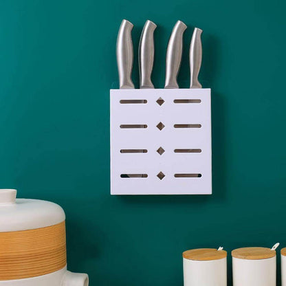 2-Pack Wall-Mounted Pastel Knife Holder for Easy Storage