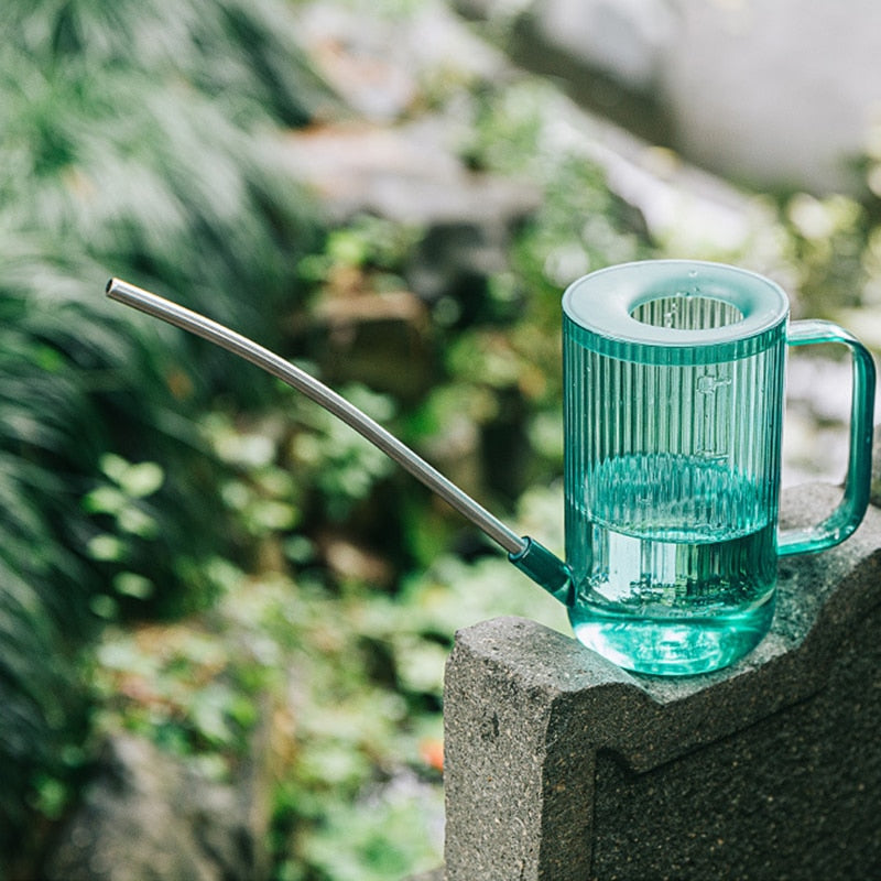 Watering Can with Jungle Design