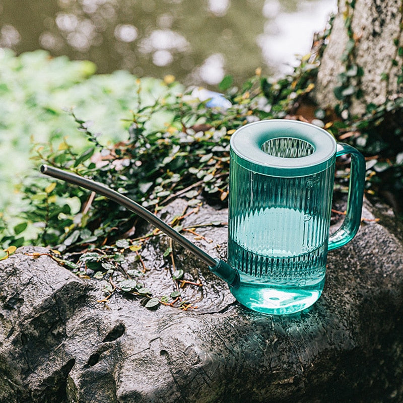 Watering Can with Jungle Design