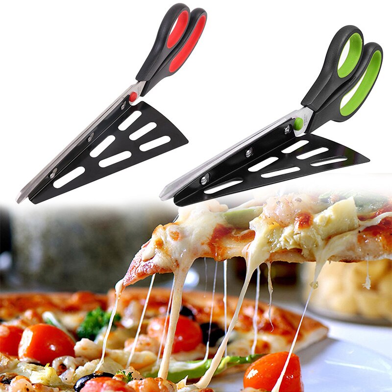Pizza Cutting Scissors and Spatula Tool