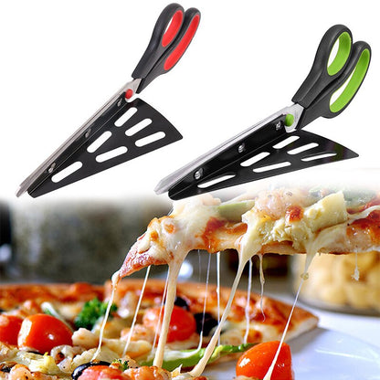 Pizza Cutting Scissors and Spatula Tool