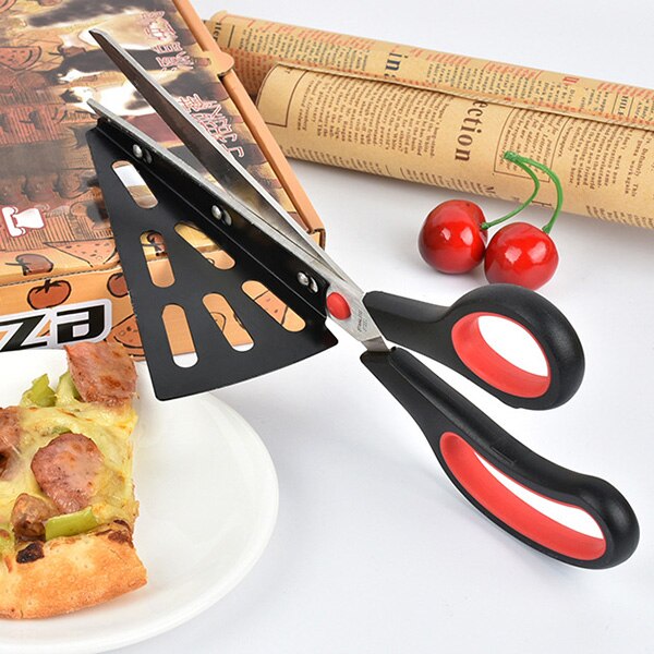 Pizza Cutting Scissors and Spatula Tool
