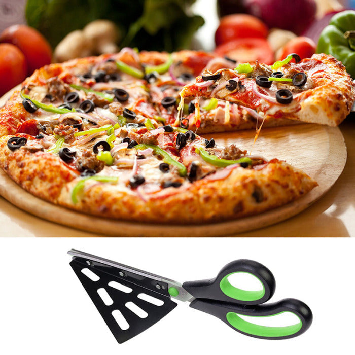 Pizza Cutting Scissors and Spatula Tool
