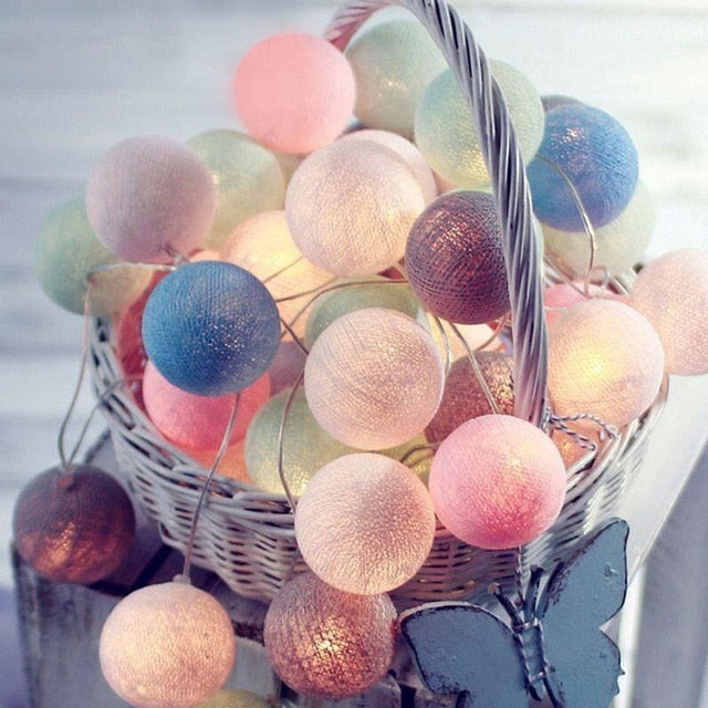 Cotton Glow Ball Swing - Multiple Color Options