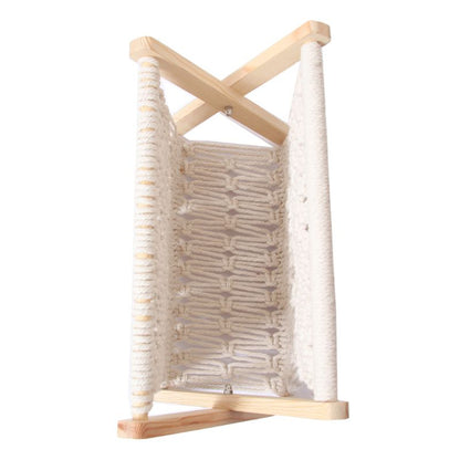 Foldable Magazine Holder in Nordic Cotton