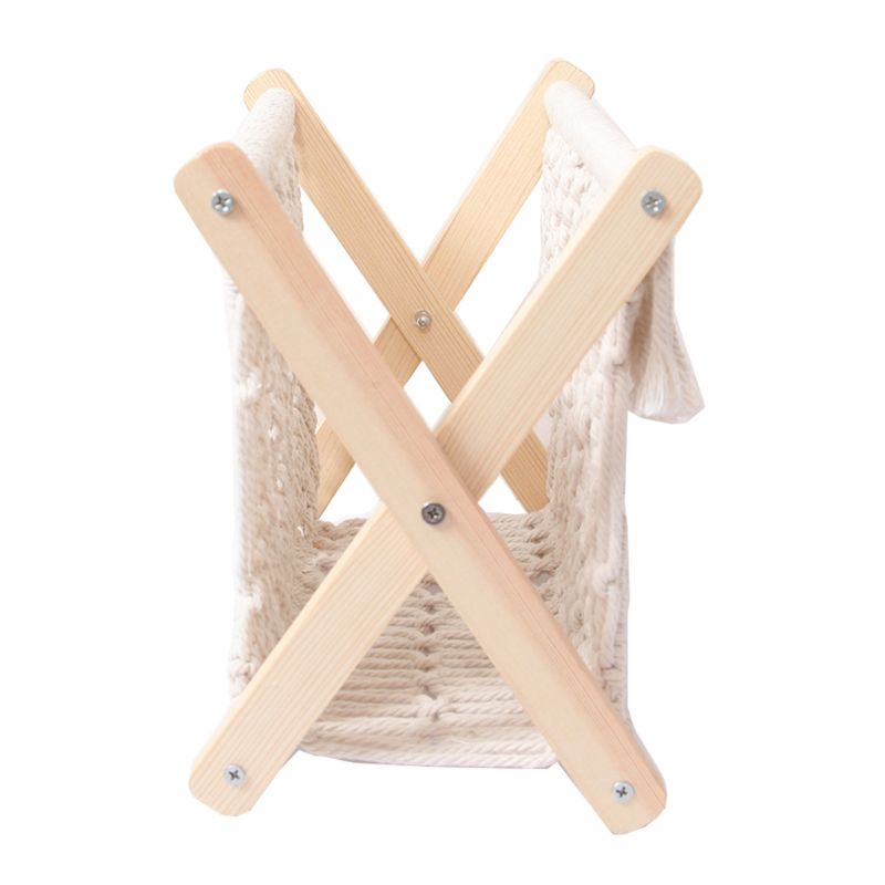 Foldable Magazine Holder in Nordic Cotton