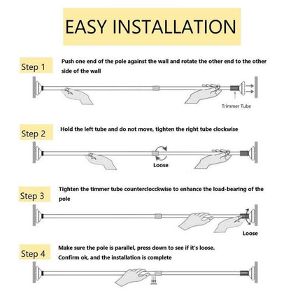 Versatile Tension Rod for Easy Hanging Solutions