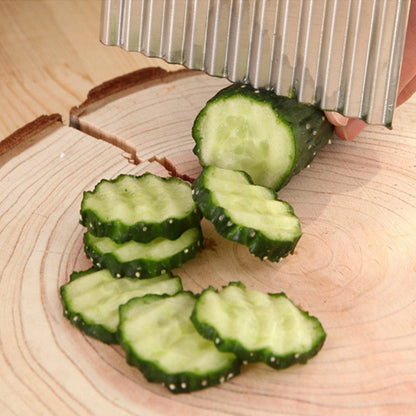 Wavy Potato Slicer in Stainless Steel