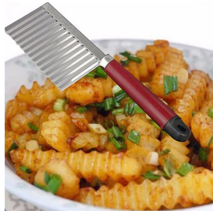 Wavy Potato Slicer in Stainless Steel