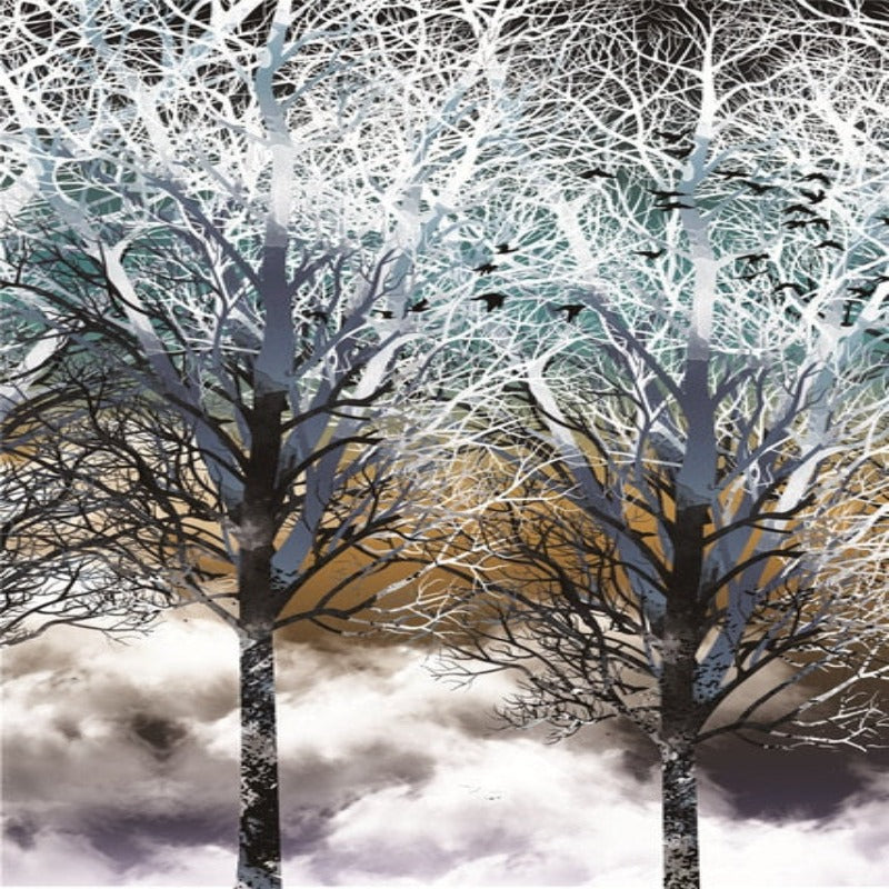 Canvas Artwork of Atmospheric Trees for Wall Decor