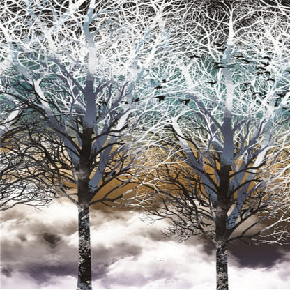 Canvas Artwork of Atmospheric Trees for Wall Decor