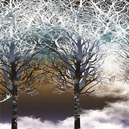 Canvas Artwork of Atmospheric Trees for Wall Decor