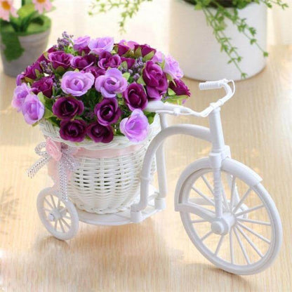 Decorative Flower Basket for Bicycles