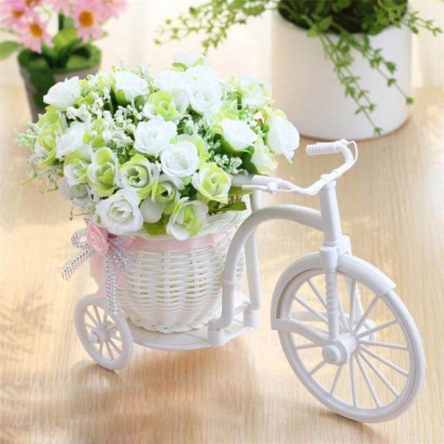 Decorative Flower Basket for Bicycles