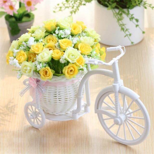 Decorative Flower Basket for Bicycles