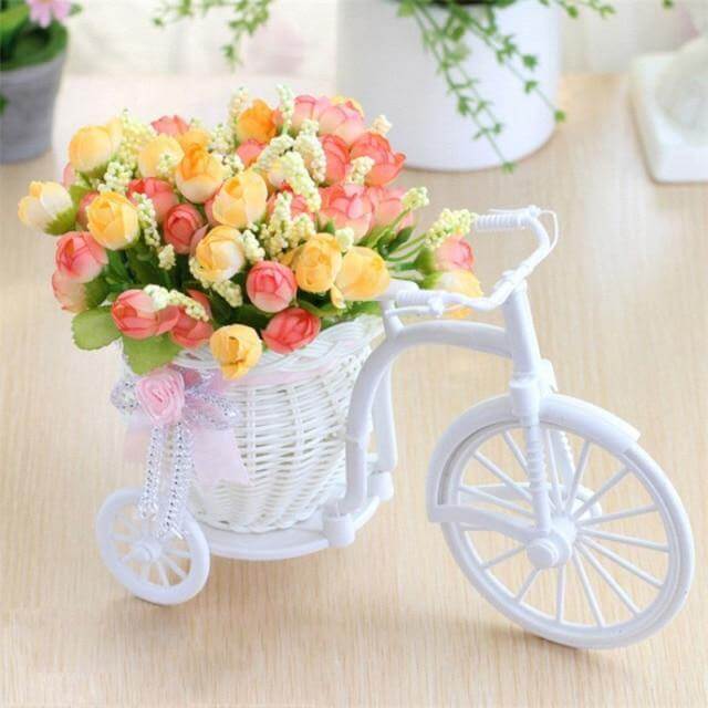Decorative Flower Basket for Bicycles