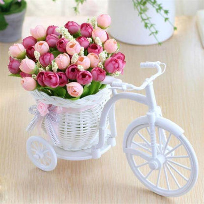 Decorative Flower Basket for Bicycles