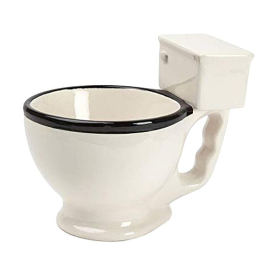 Ceramic Coffee Mugs with Hand Grip for Toilet Design