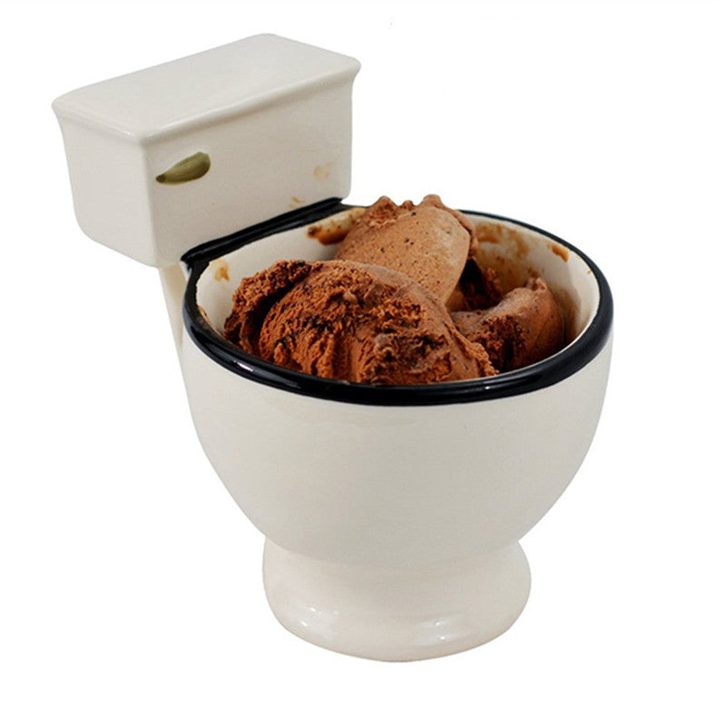 Ceramic Coffee Mugs with Hand Grip for Toilet Design