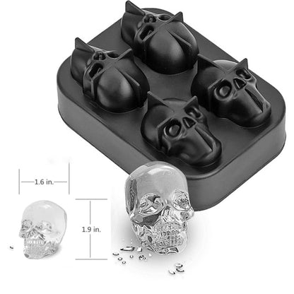 Gothic Skull Ice Mold: Create Unique Chilled Treats