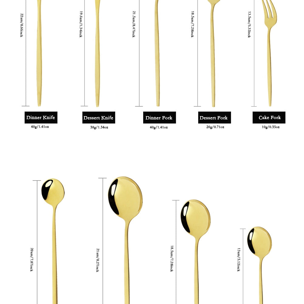 24-Piece Stainless Steel Cutlery Set