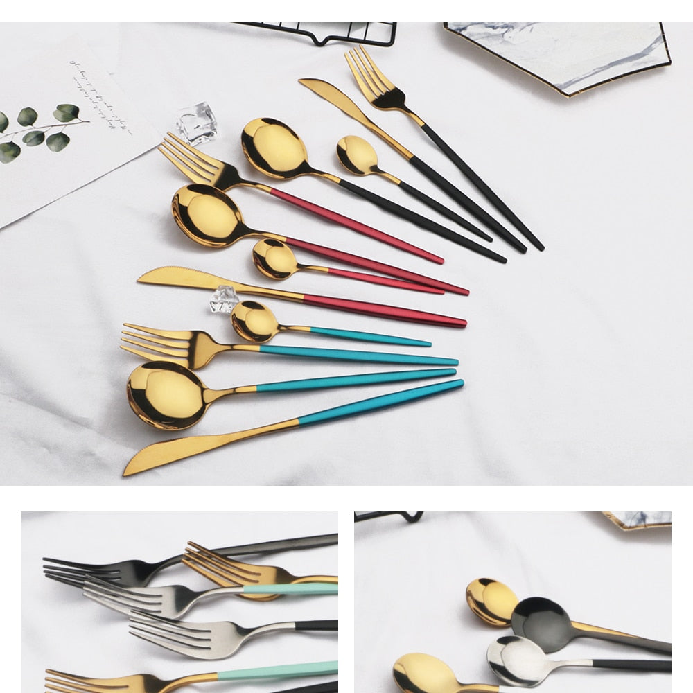 24-Piece Stainless Steel Cutlery Set
