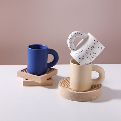Geometric Design Porcelain Cup – Luxe Athenea Style